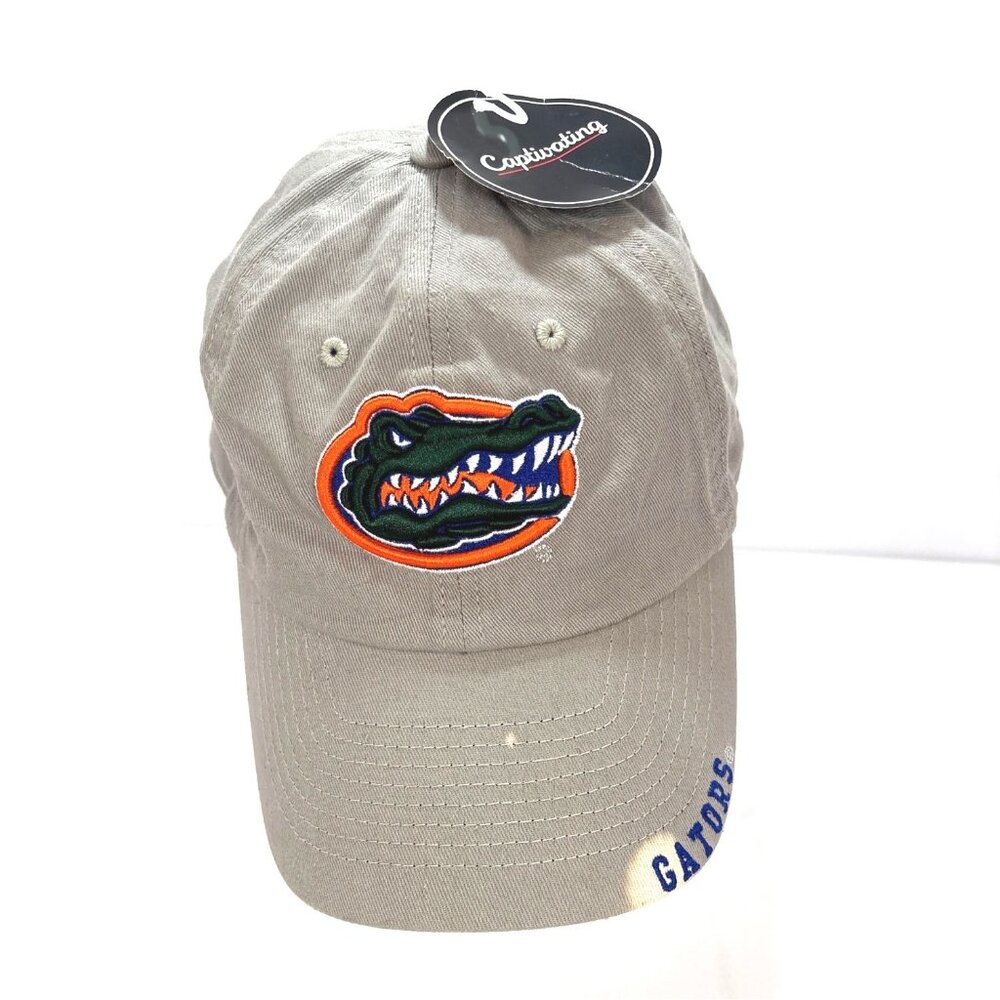 Florida Gaters adjustable back‎ tan ball cap NEW With Damage